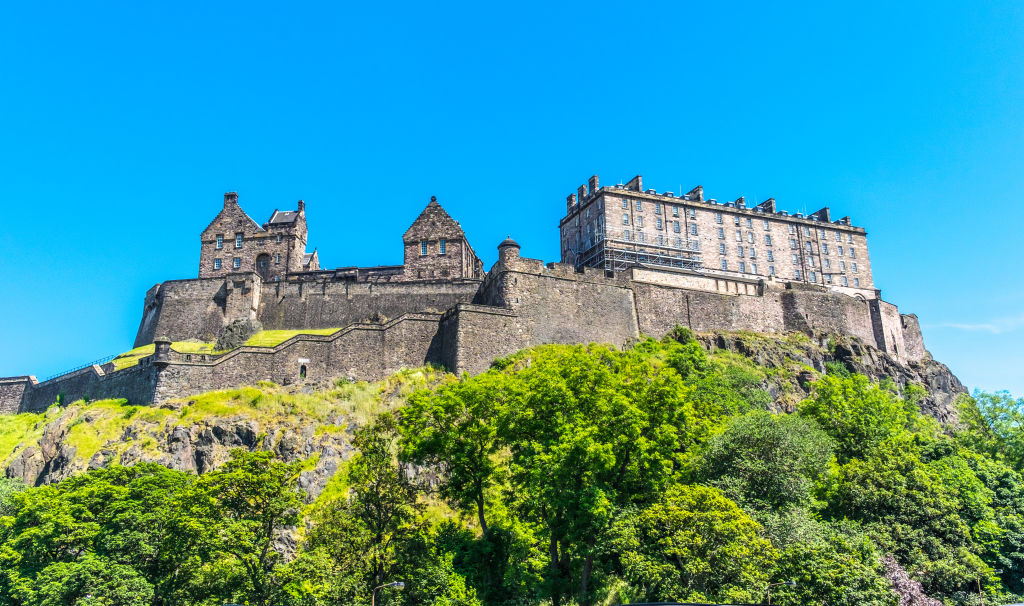 Edinburgh castle on a summer day