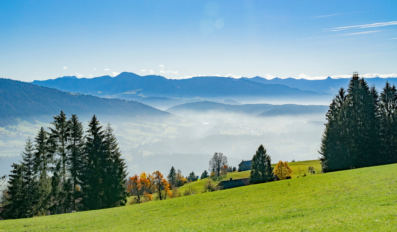 Berglandschaft in Oberstaufen