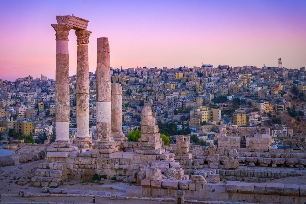 Ruinenstätte Anman in Jordanien