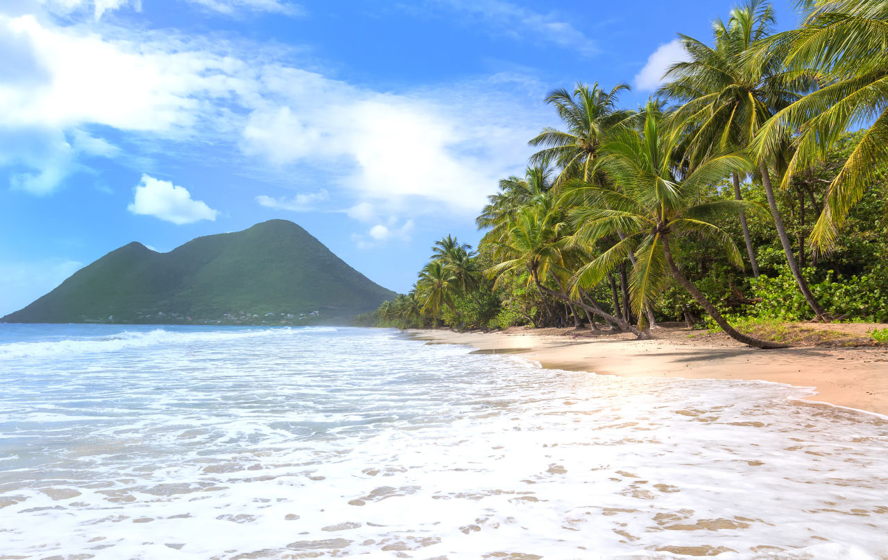 Une plage en Martinique