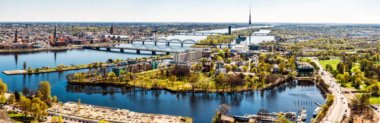 Ausblick über Riga