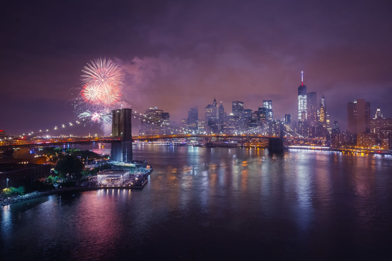 Feuerwerk in New York City