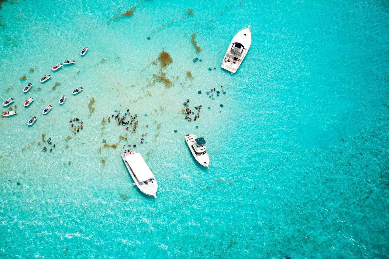 Boats in the Cayman Islands
