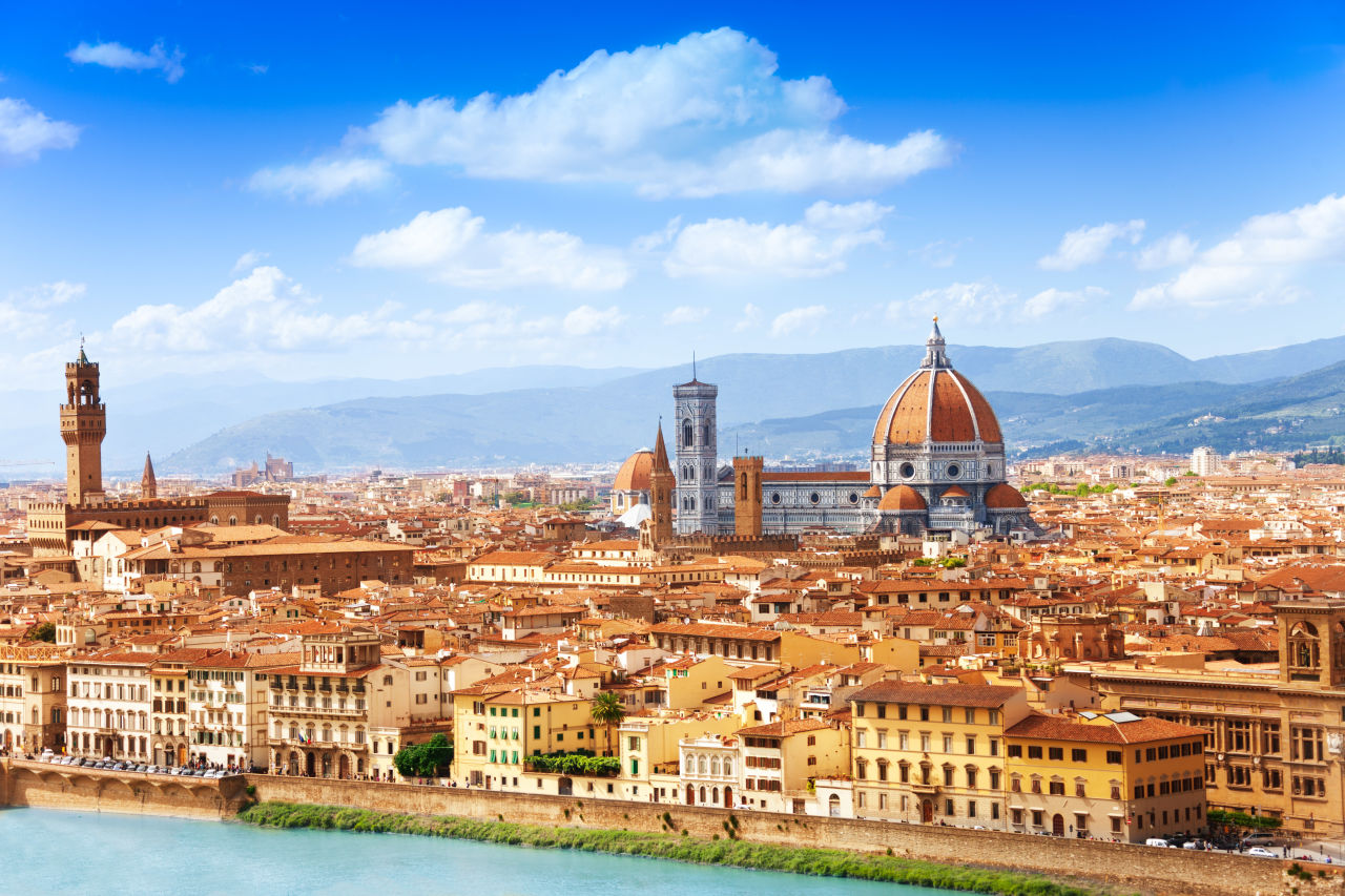 The beautiful skyline of Florence