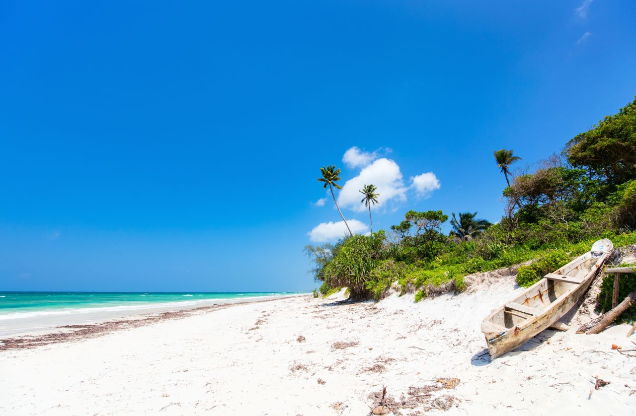 Strand in Mombasa in Kenia