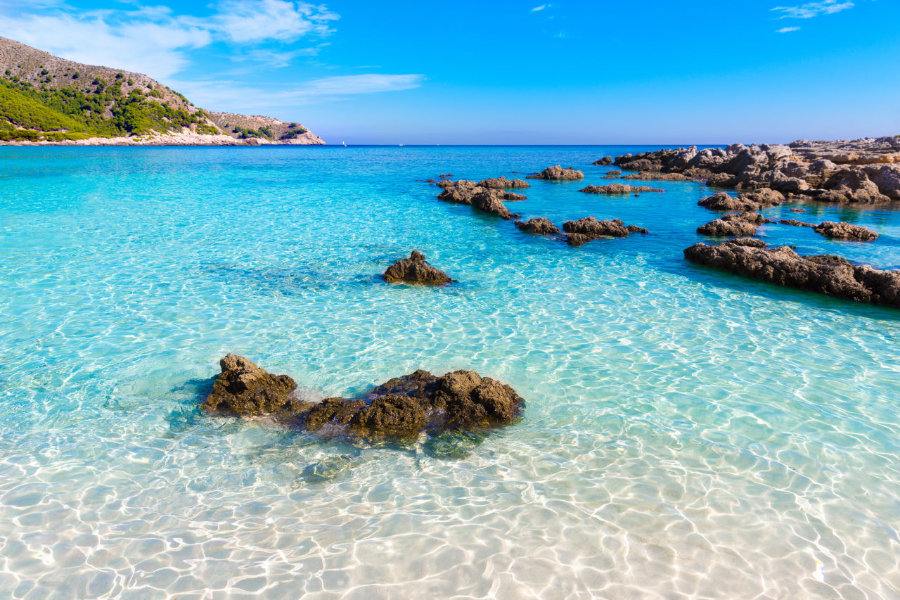 Mallorca, Strand von Cala Agulla