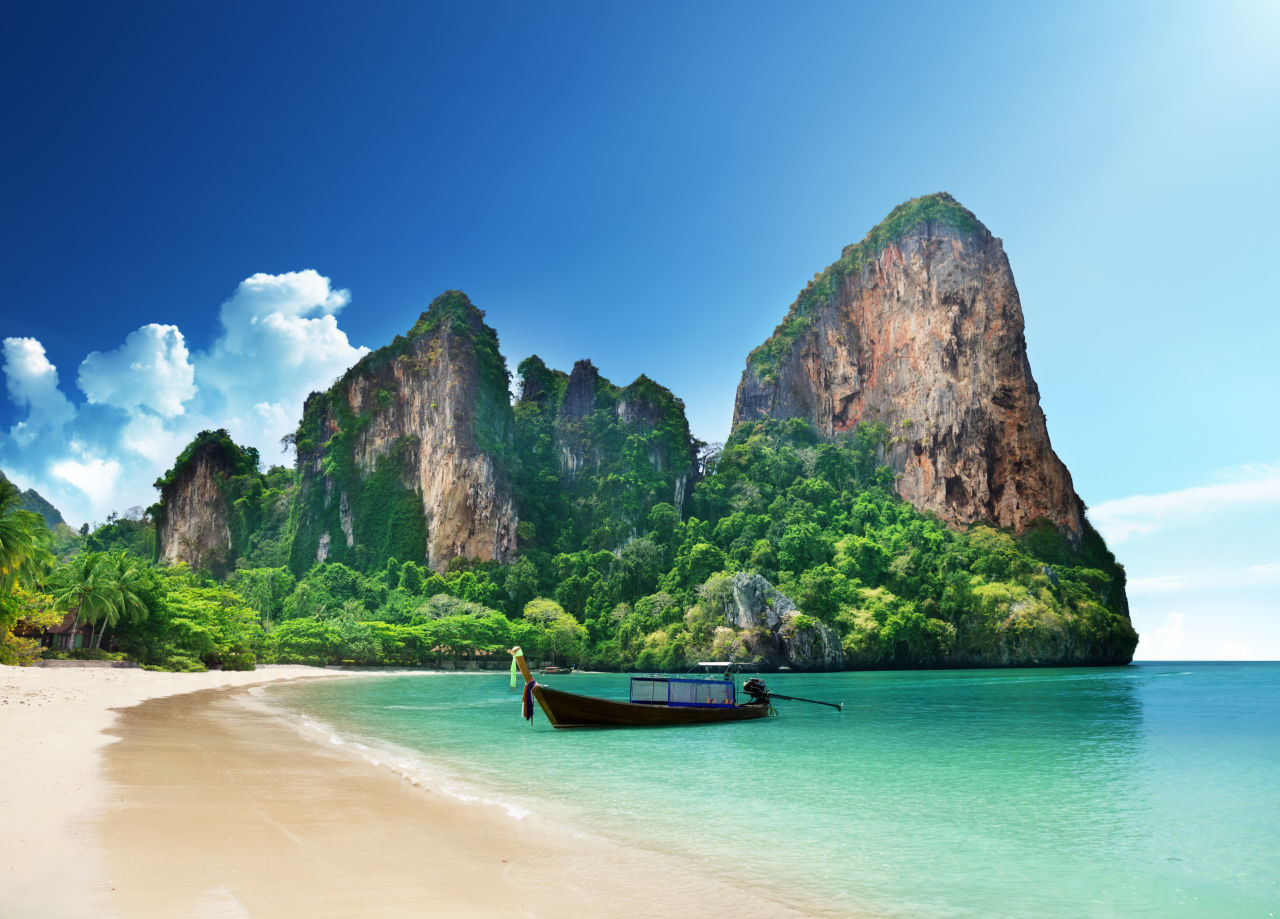 Railay Strand in Krabi, Thailand