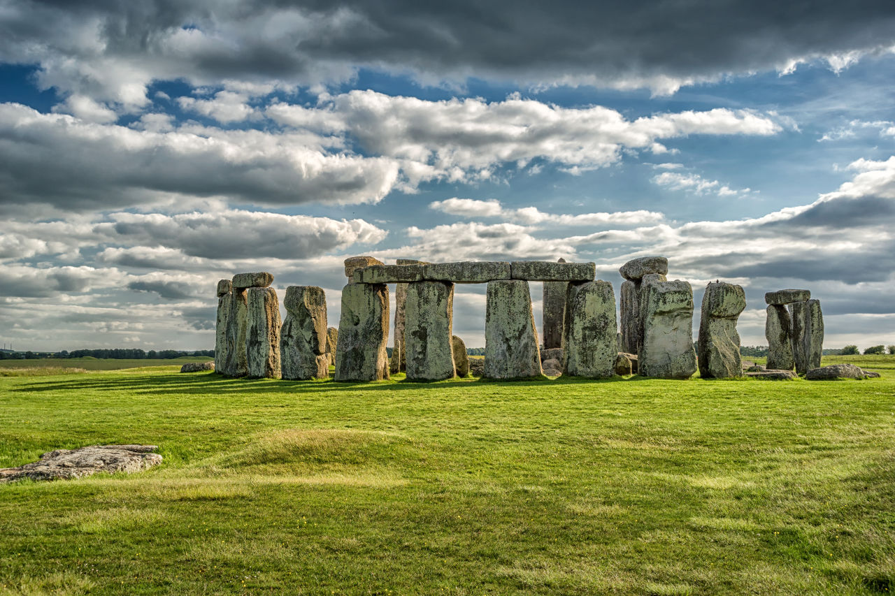 A long shot of Stonehenge