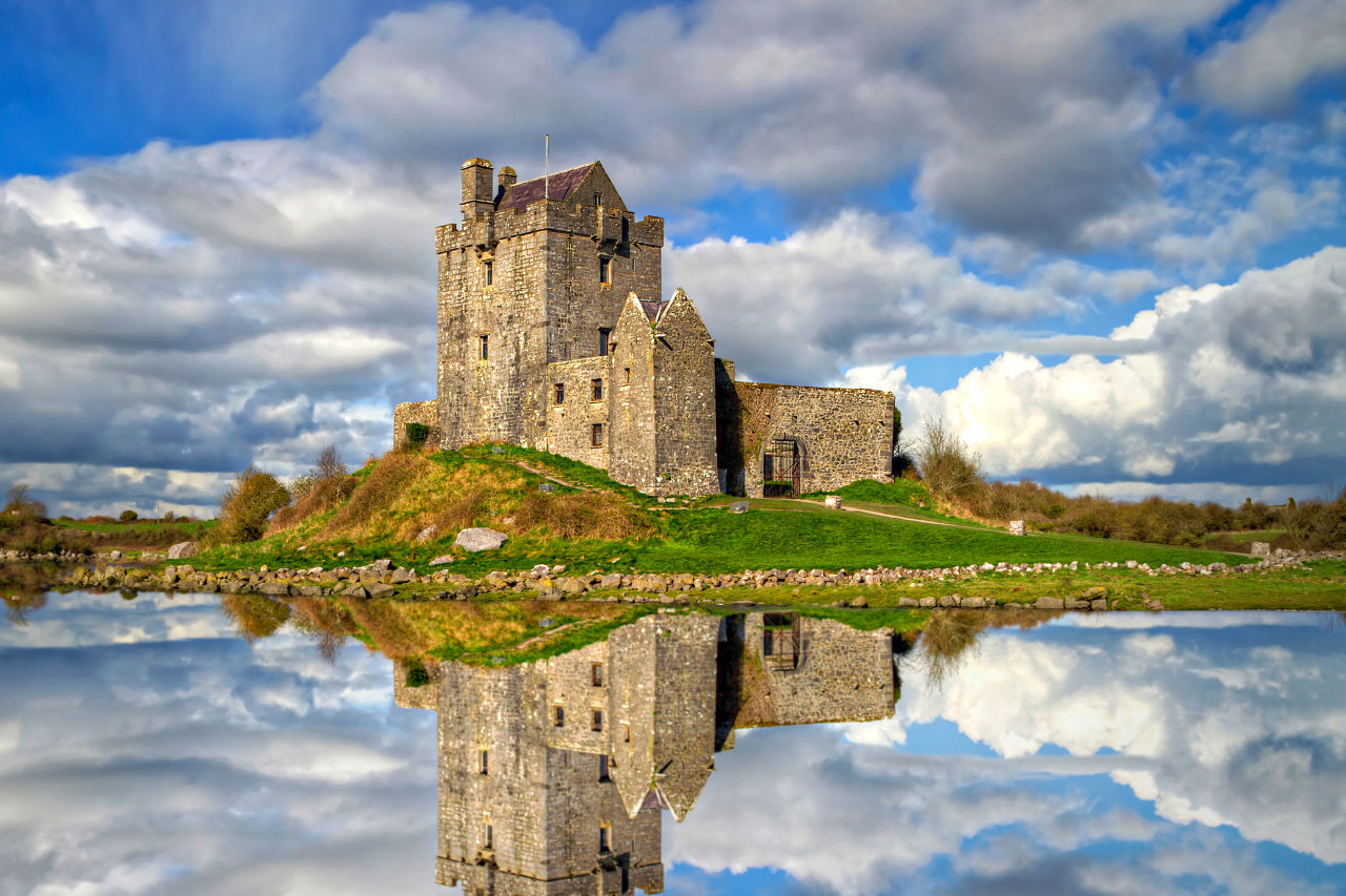 Dunguaire castle near Kinvarra in Ireland