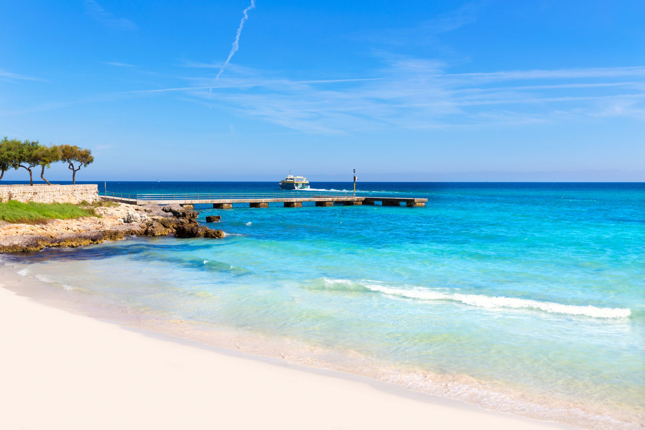 Küste von Cala Millor auf Mallorca
