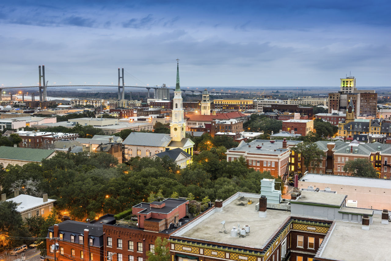 Savannah Georgia Cityscape
