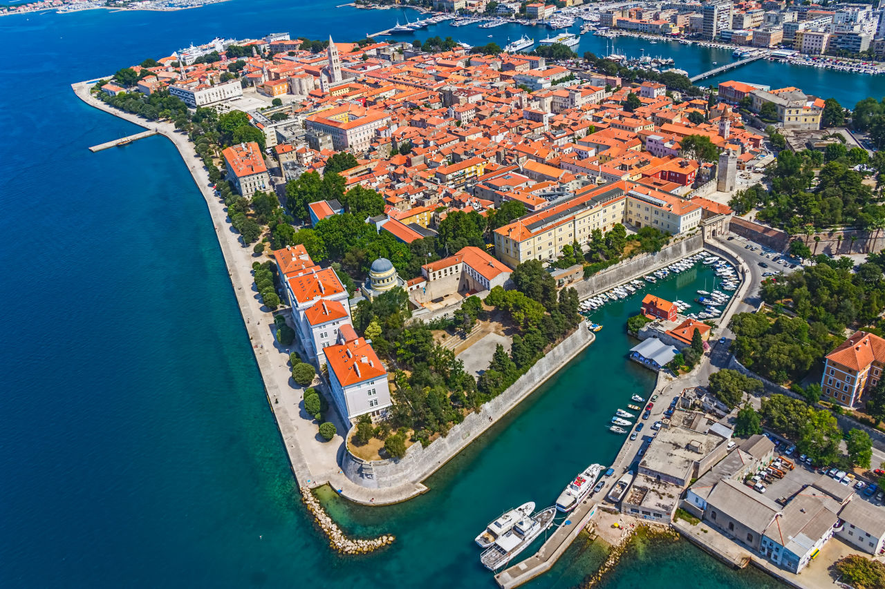Luftaufnahme von Zadar, Kroatien