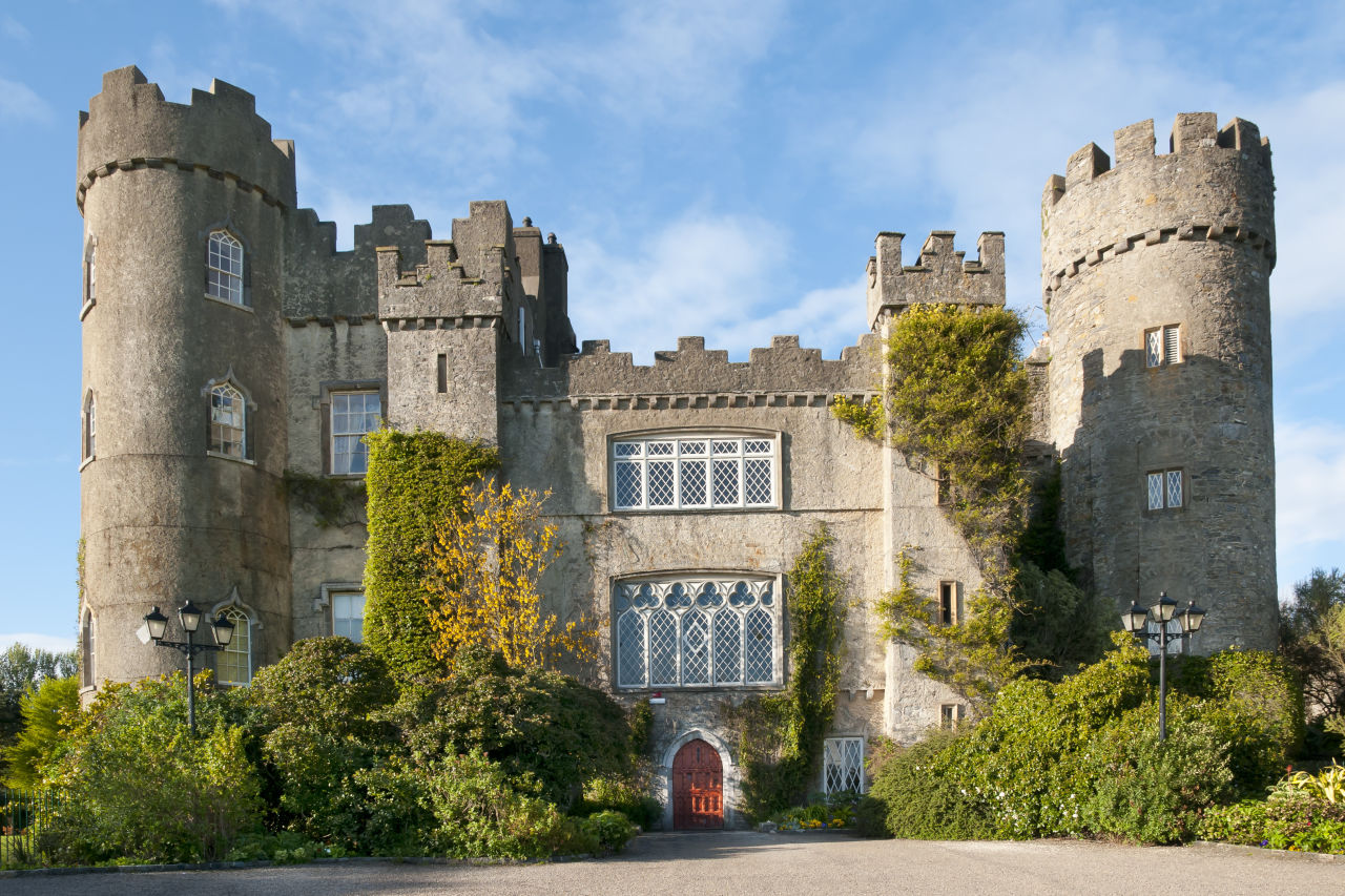 Malahide castle outside Dublin in Ireland