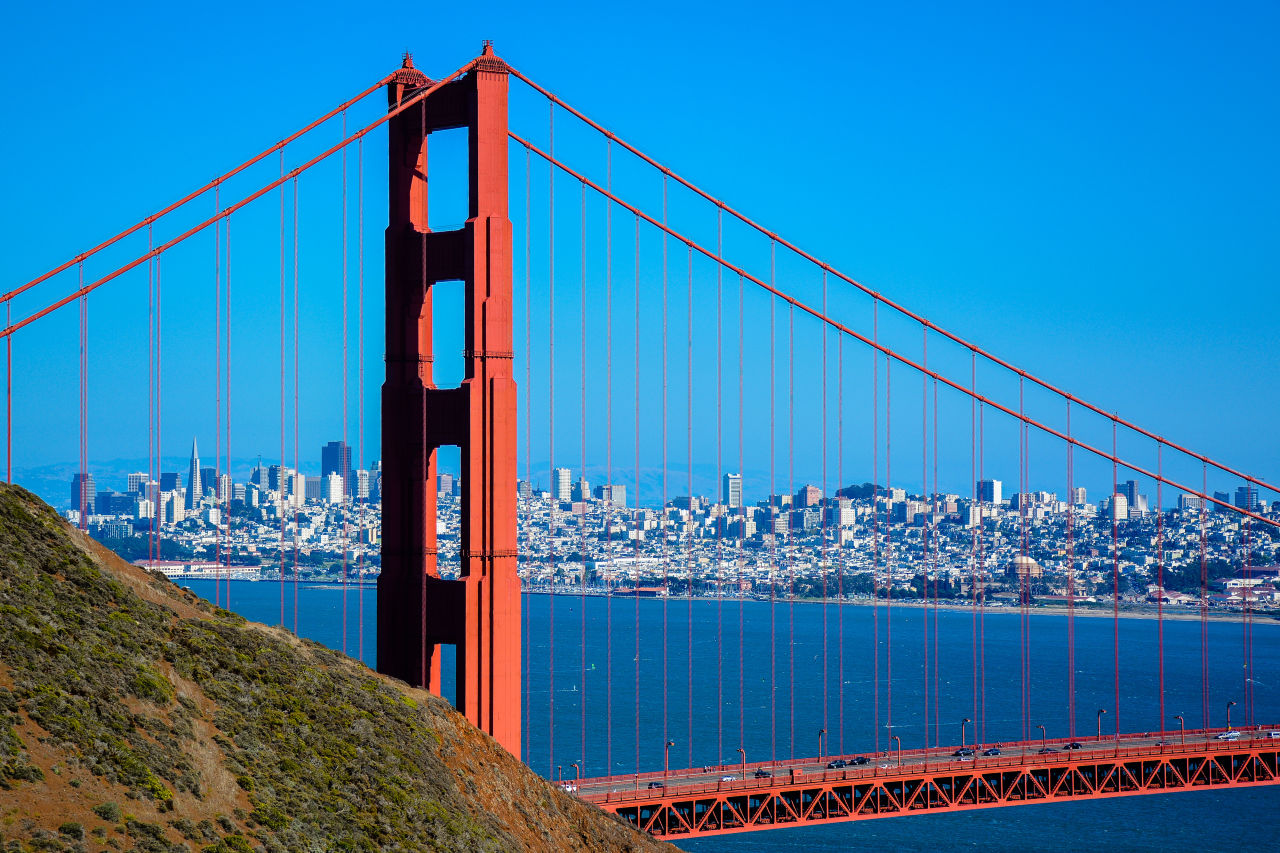 The Golden Gate Bridge in San Francisco