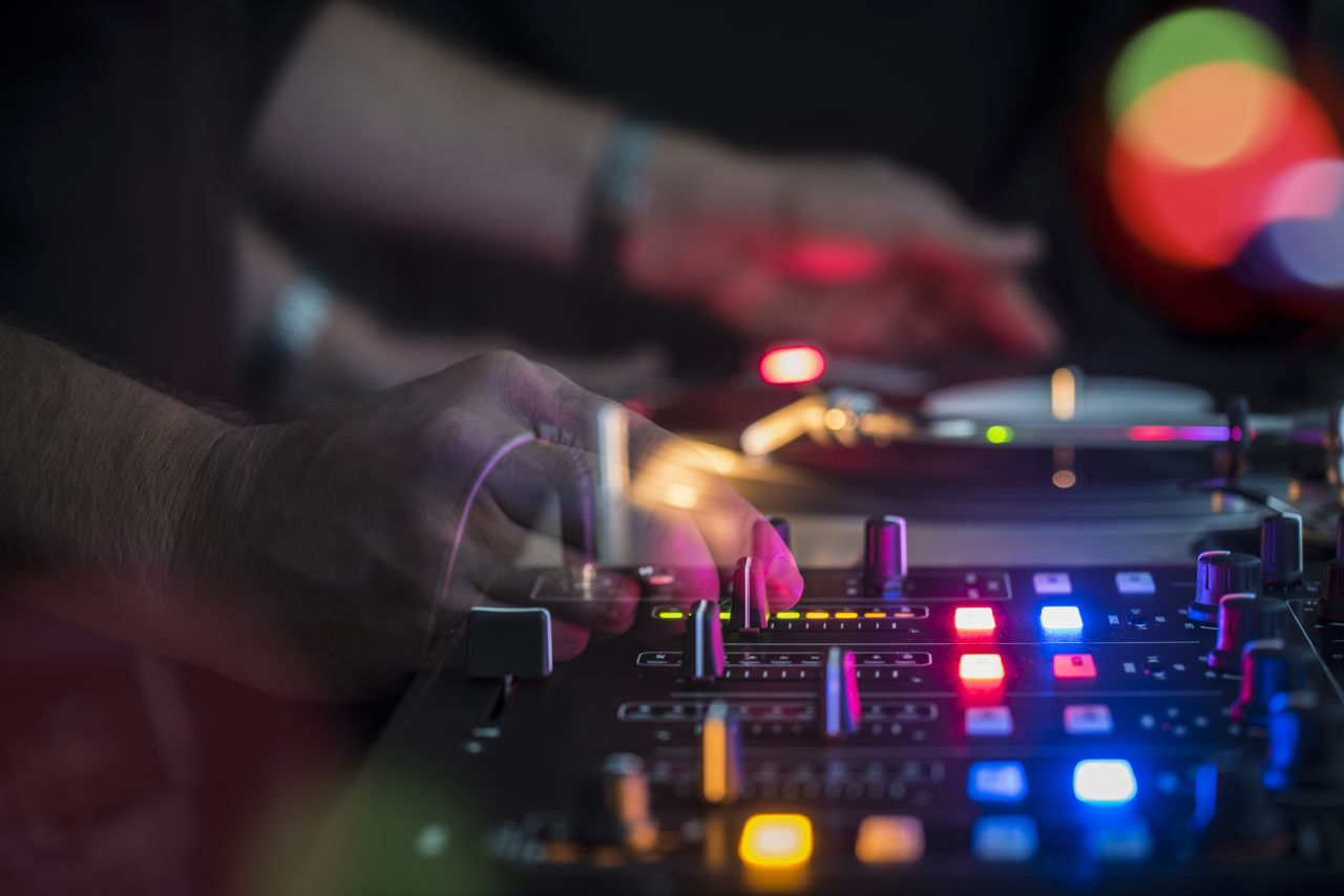 A DJ plays music at a Berlin nightclub