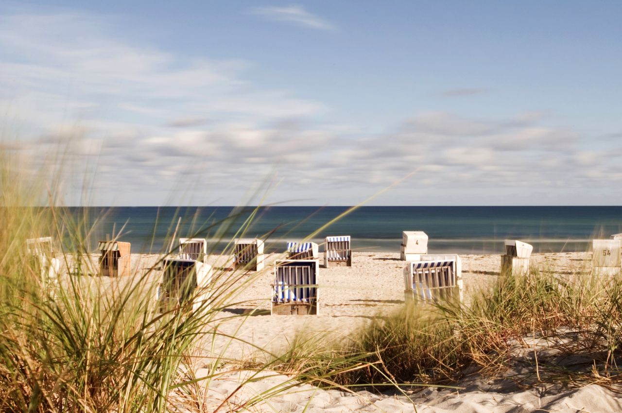 Strandstühle am Strand auf Usedom binz