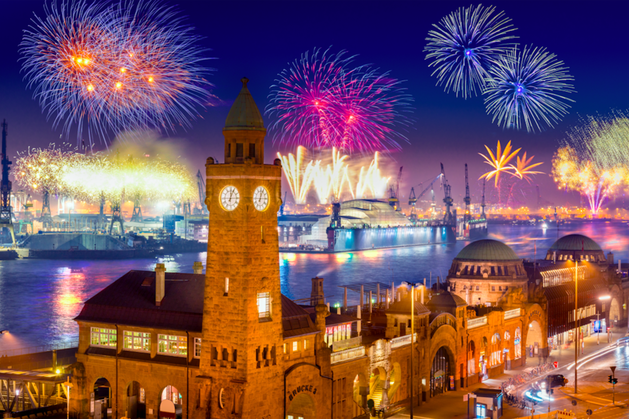 Hamburg Silvester Feuerwerk