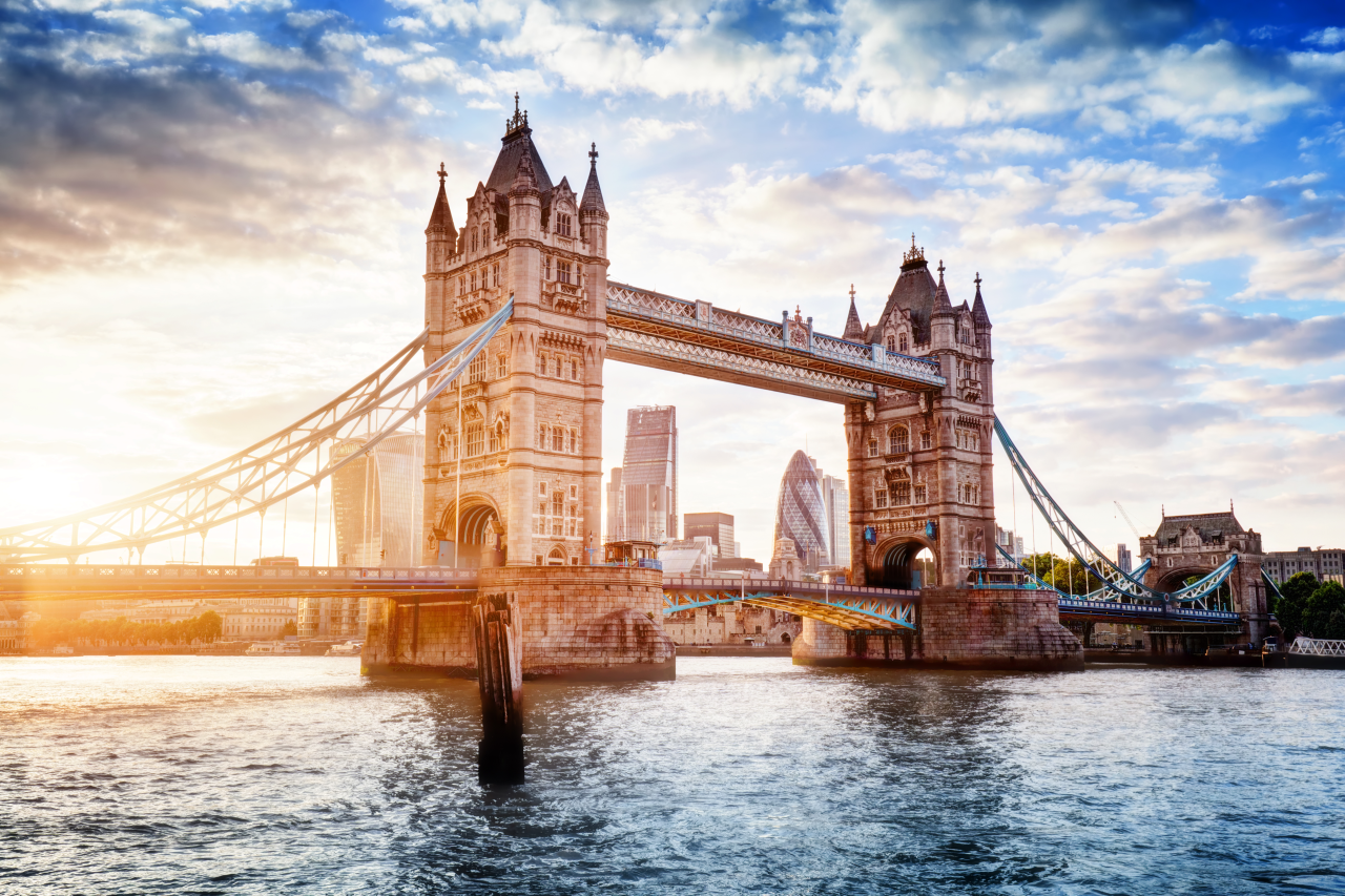 Tower bridge in London