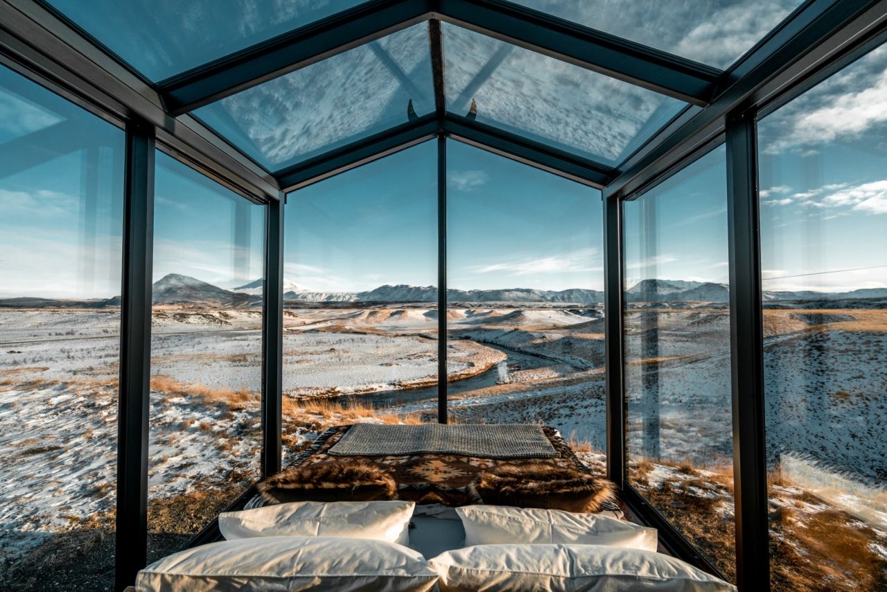 Panorama Glass Lodge in Iceland