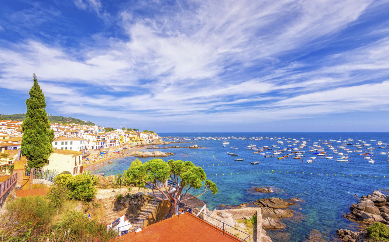 Calella de Palafrugell at the Costa Brava.