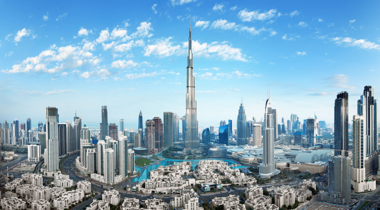 Die Skyline von Dubai