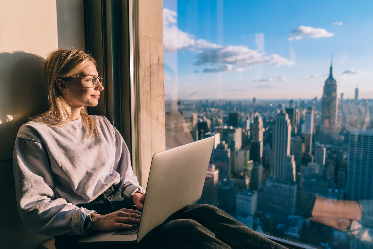 Girl in NYC Apartment