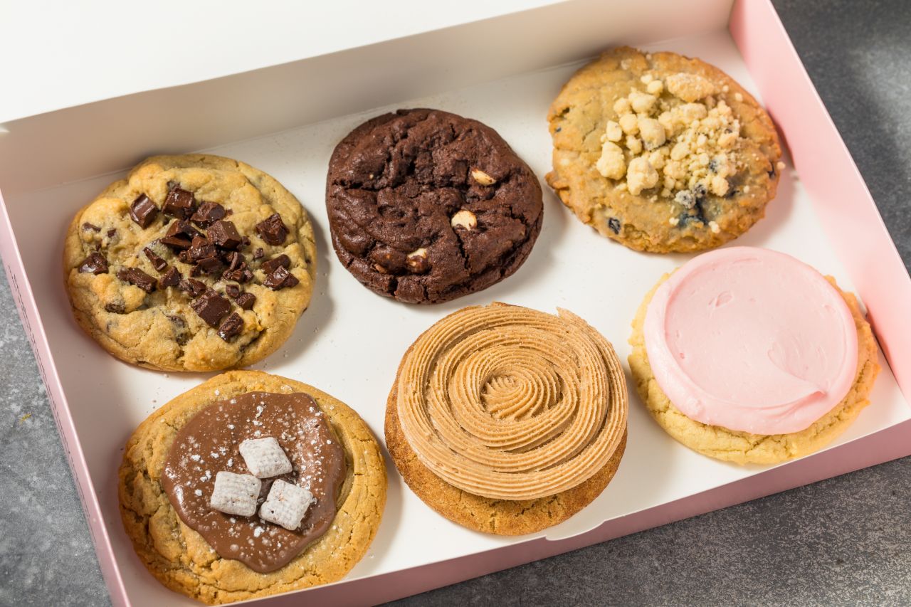 selection of Crumbl Cookies