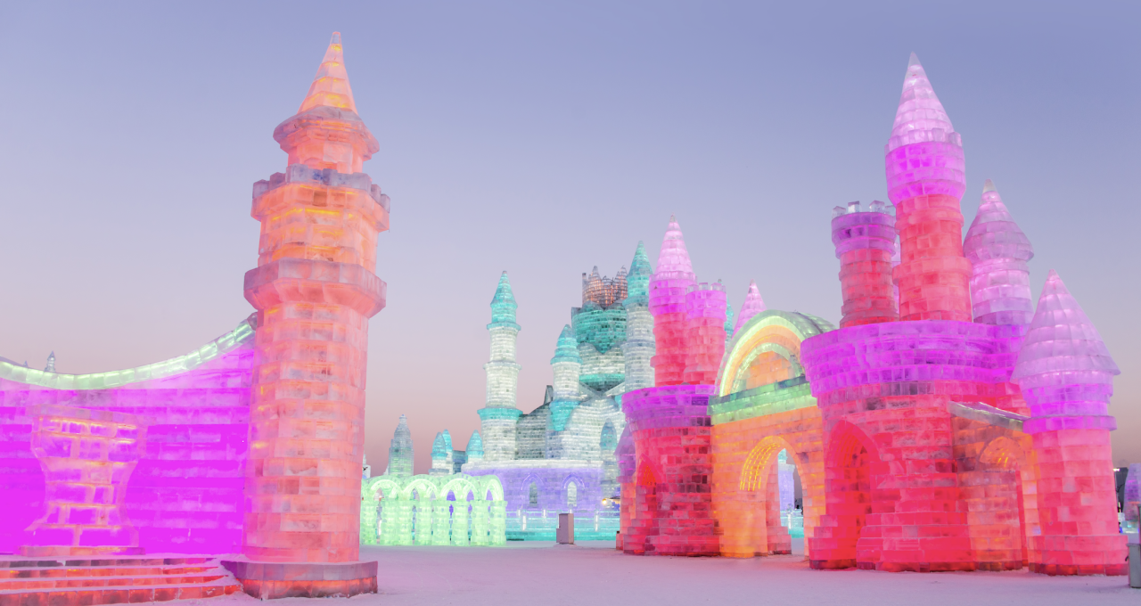 China’s Harbin Ice and Snow Festival turns winter into a glowing city of ice
