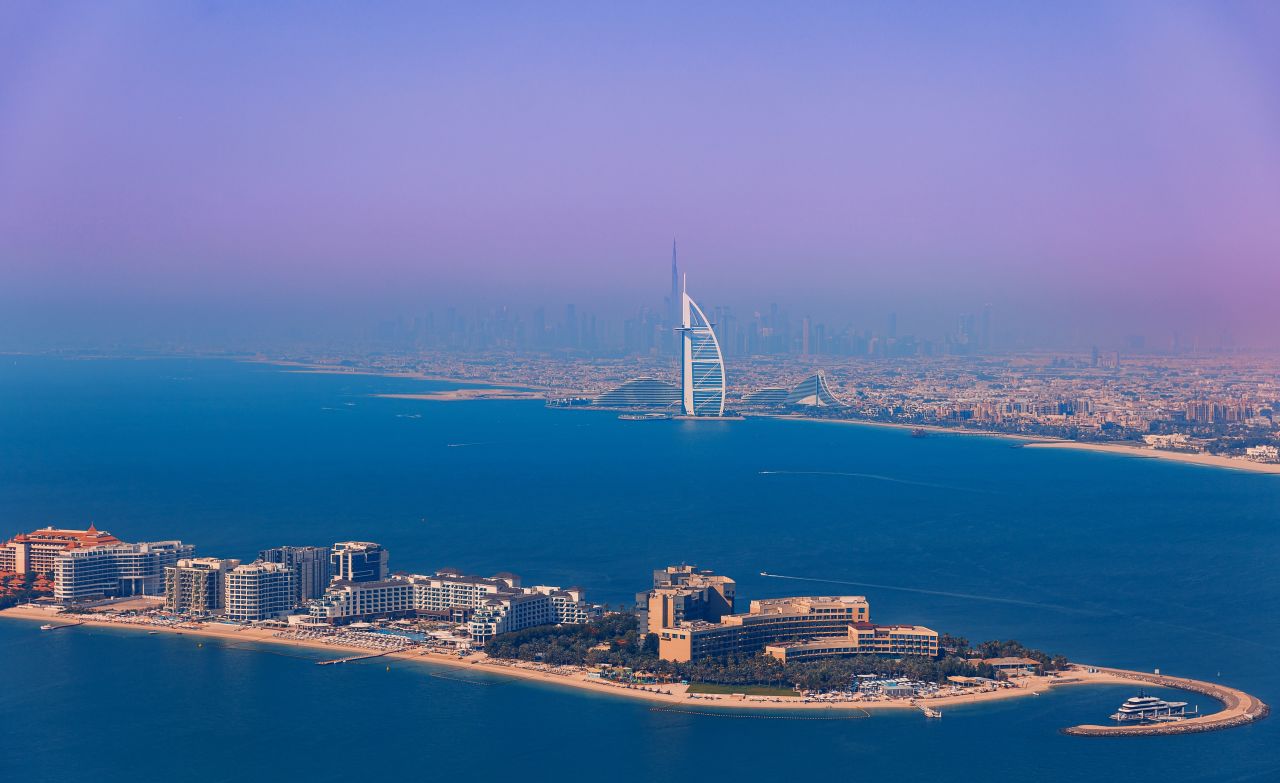 Aerial view of the UAE - Dubai