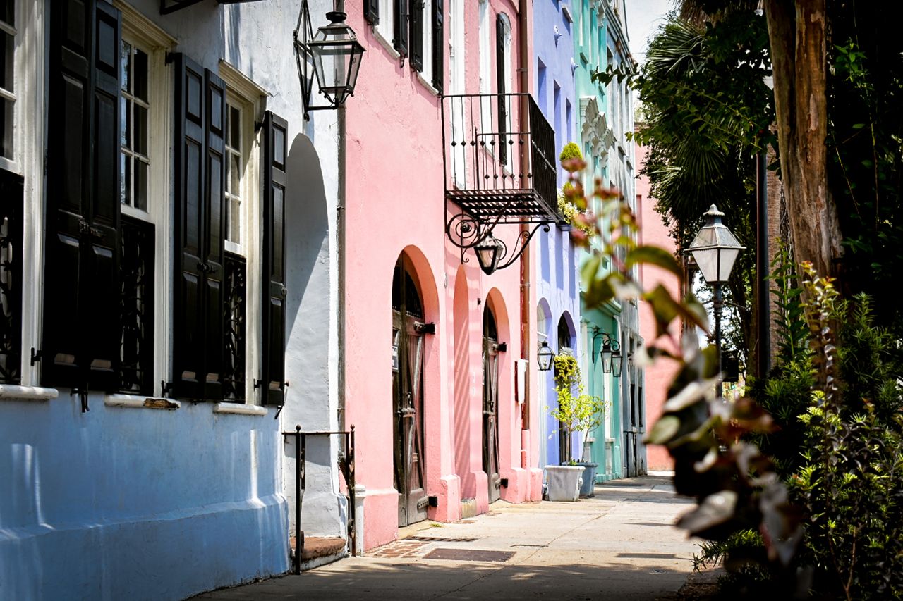Rainbow Row in Charleston South Carolina