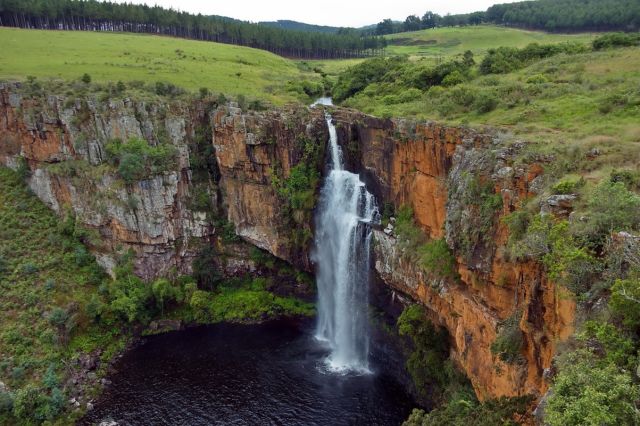 Tugela Falls, ofwel Tugela watervallen in Drakensberg, Zuid-Afrika.