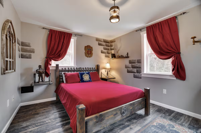 Medieval-decorated bedroom