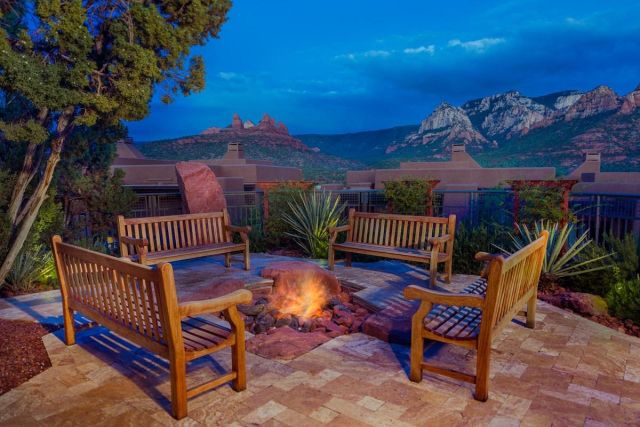 Hyatt Vacation Club at Piñon Pointe fire pit