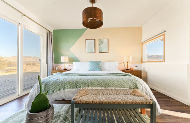 Bedroom at Joshua Tree house