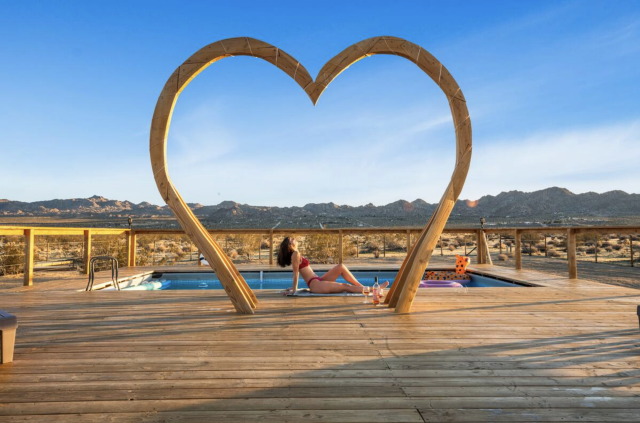 Pool at Joshua Tree house