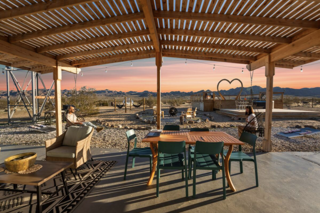 Patio at Joshua Tree House