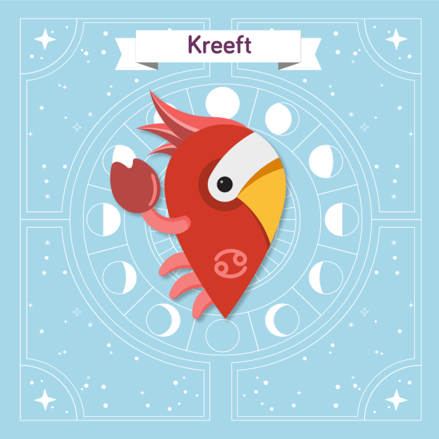 Ruby als het sterrenbeeld kreeft.