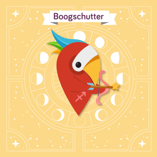 Ruby als het sterrenbeeld boogschutter.