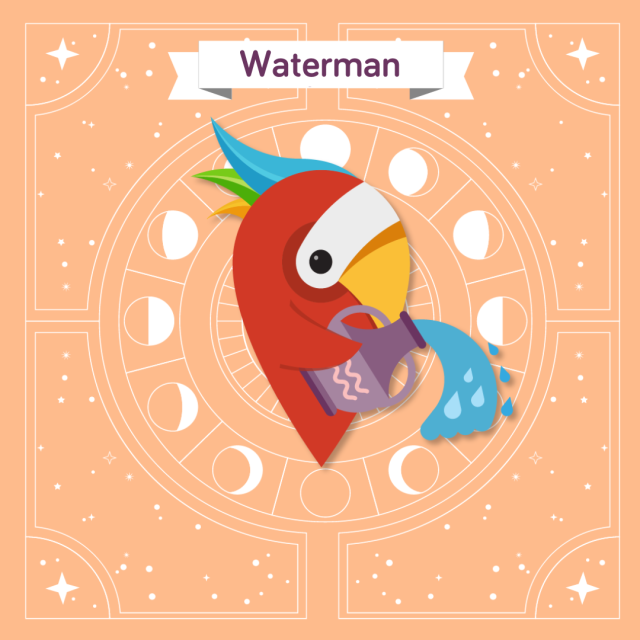 Ruby als het sterrenbeeld waterman.