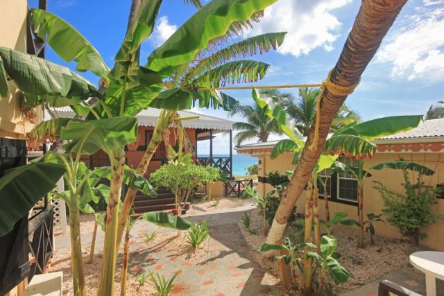 Mary's Boon Beach Hotel and Spa courtyard