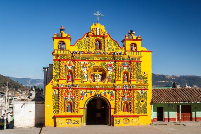 Famous Yellow Church in Guatamala