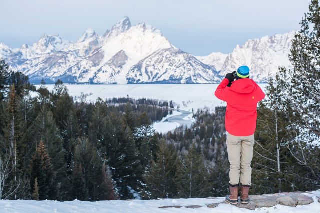 Jackson Hole snowy landscape