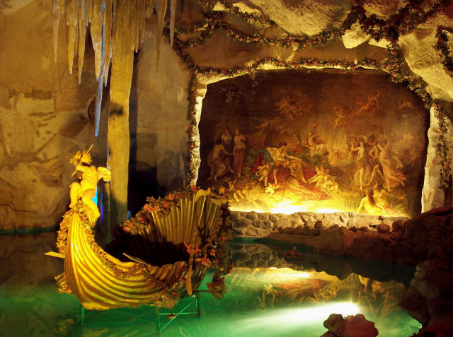 artificial limestone cave grotto