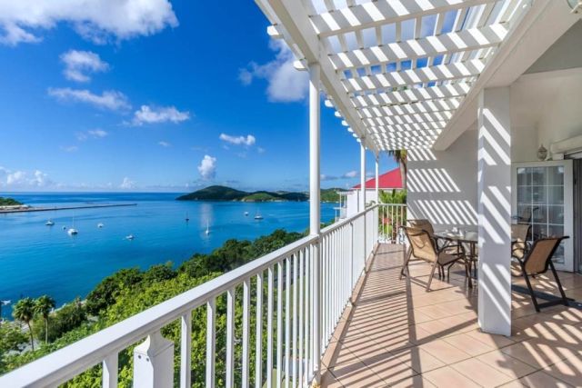 Pirates Pension at Bluebeards Castle US Virgin Islands Balcony