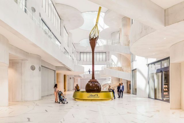 Lobby at the Lindt Chocolate Museum in Zurich
