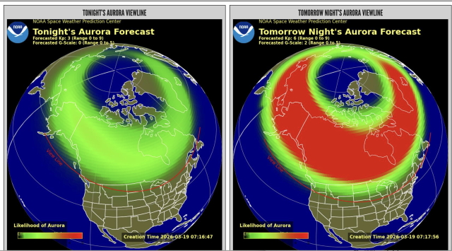 Northern Lights Alert: Aurora Could Reach 20 States Wednesday