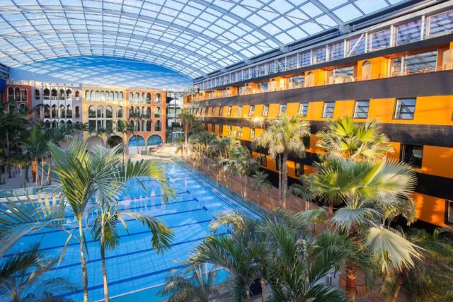 Sleep Inside Europe's Largest Thermal Spa at This Ship-Themed Hotel