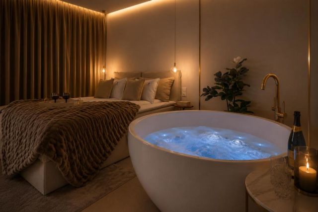 Apartamenty i pokoje z prywatnym jacuzzi w Gdańsku Kąpiele pod okiem Neptuna