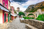 Cobblestone streets of Mostar